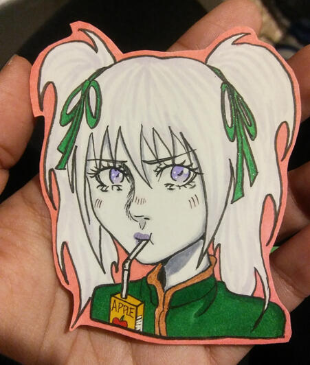 My OC cosplaying Gon Handmade Sticker My OC cosplaying Gon Handmade Sticker